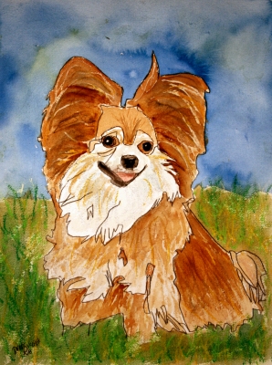 dog painting
